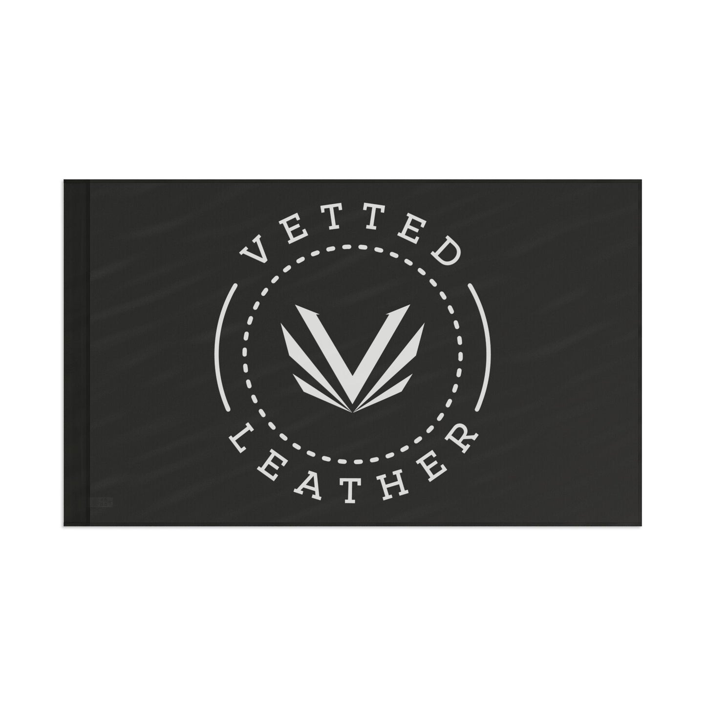 Vetted Leather Logo Flag — Durable Outdoor/Indoor