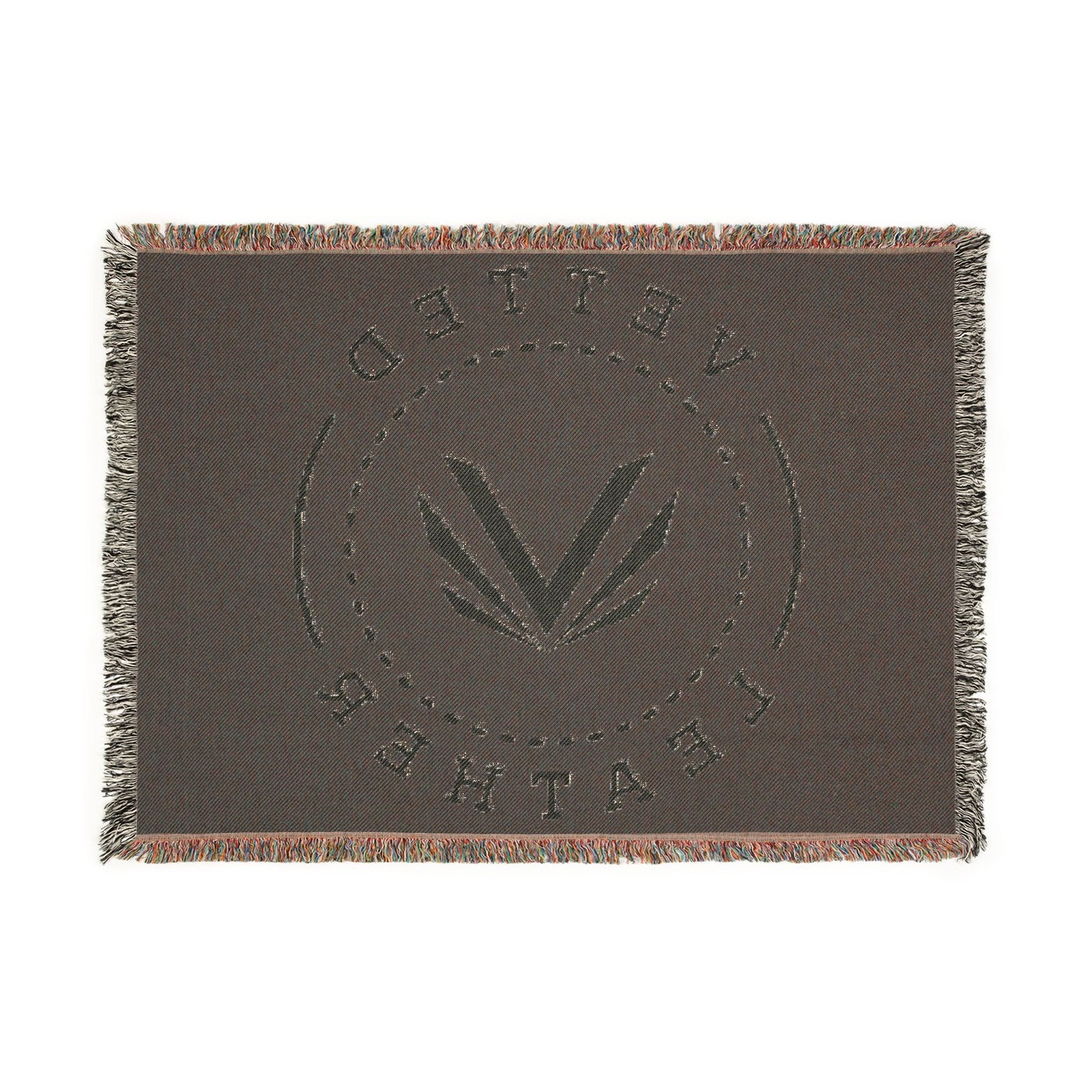 Vetted Leather Woven Blanket
