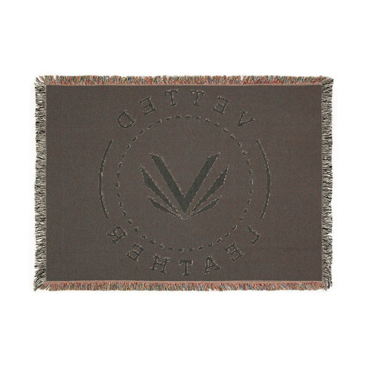Vetted Leather Woven Blanket