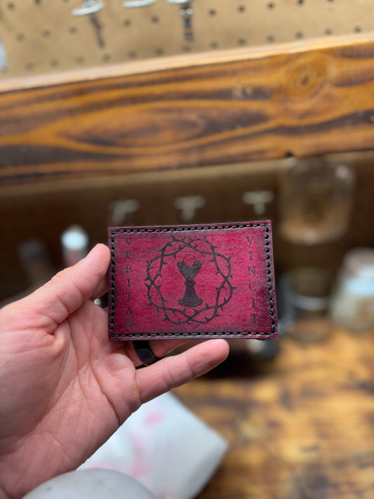 Leather "Veritas Vincit" Patch