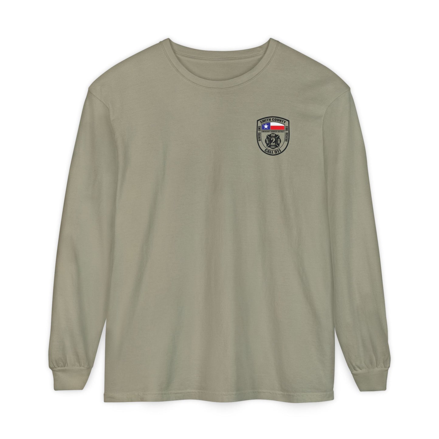 Smith County ESD2 Wildland Div. Long Sleeve Shirt (On Duty) Comfort Colors