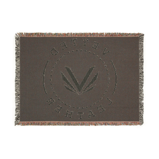 Vetted Leather Woven Blanket