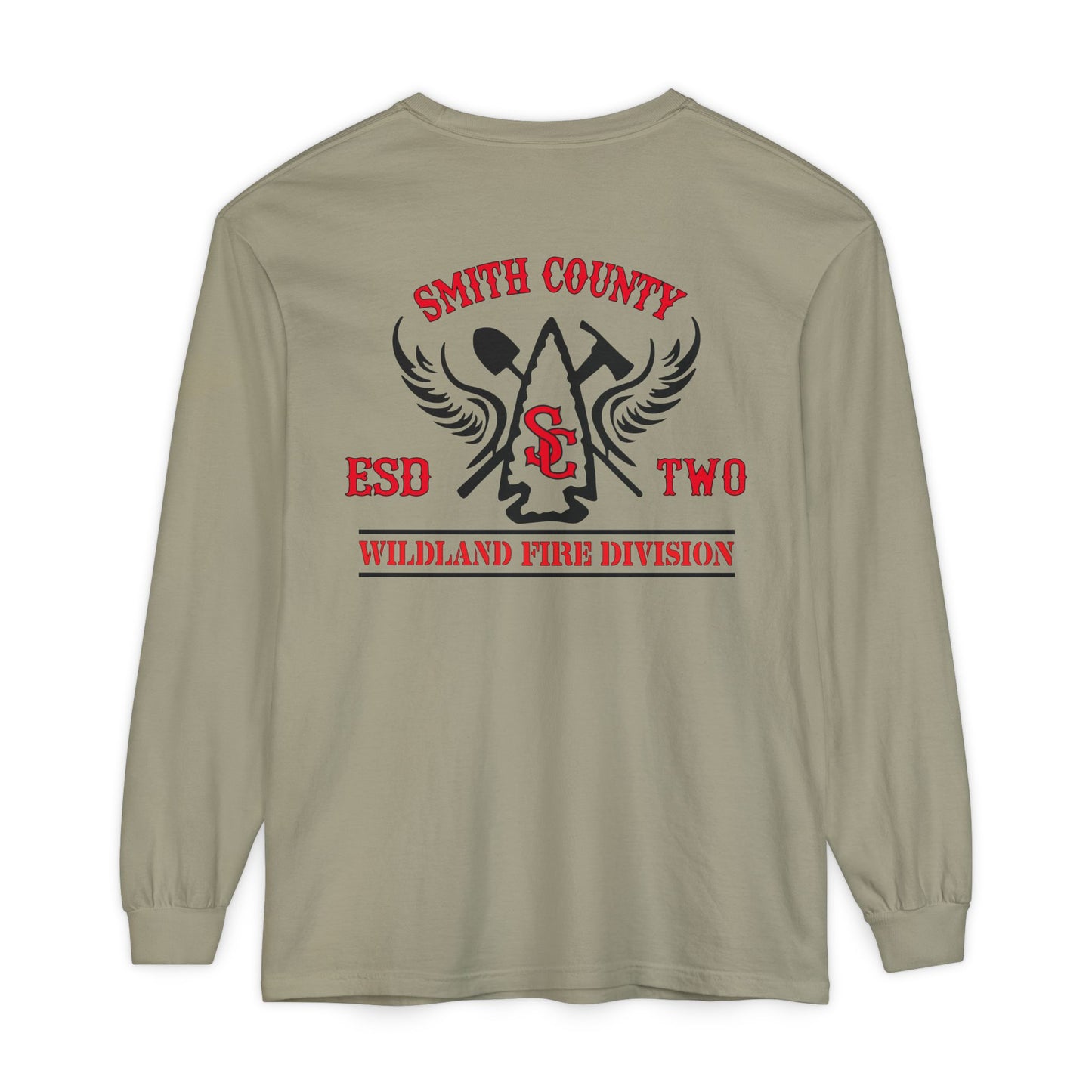 Smith County ESD2 Wildland Div. Long Sleeve Shirt (On Duty) Comfort Colors
