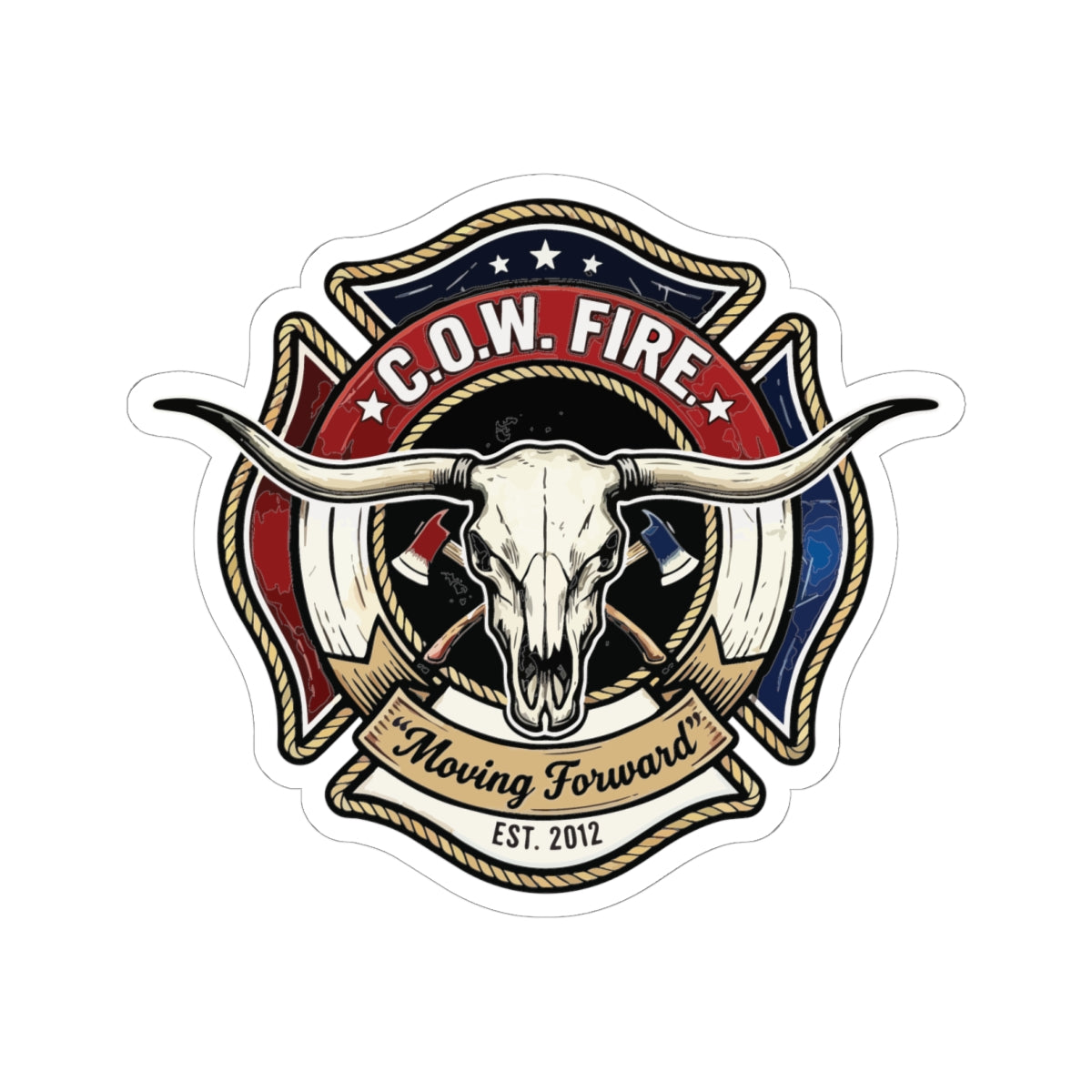 C.O.W. Station Logo Sticker