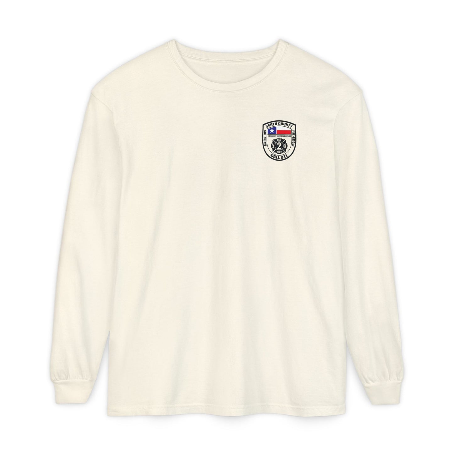 Smith County ESD2 Wildland Div. Long Sleeve Shirt (On Duty) Comfort Colors
