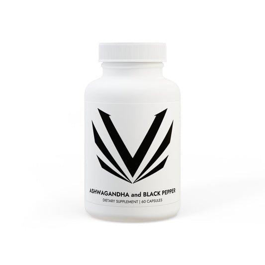 Ashwagandha and Black Pepper Supplement (60 capsules)