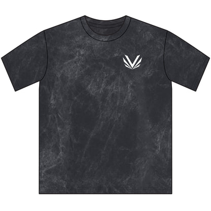 BBO Women's Vintage Crewneck Tee — Distressed Black Graphic T-Shirt