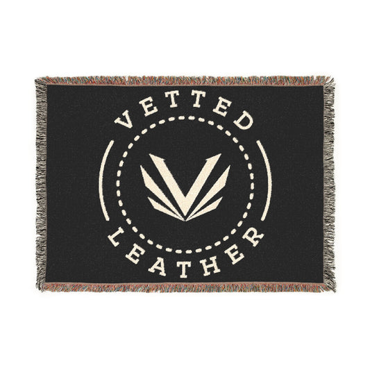 Vetted Leather Woven Blanket
