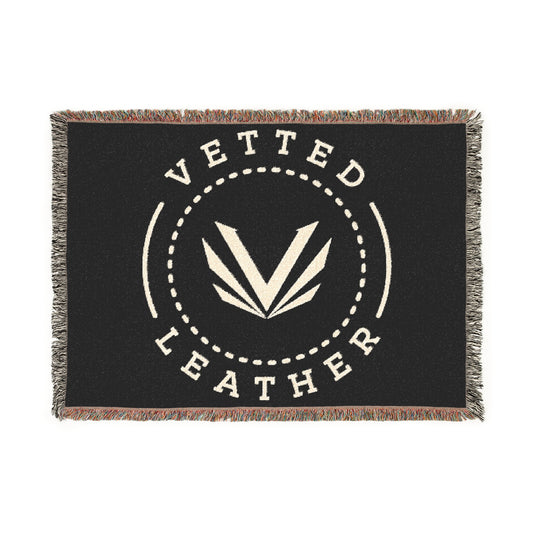 Vetted Leather Woven Blanket