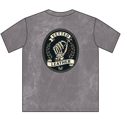 BBO Women's Vintage Crewneck Tee — Distressed Black Graphic T-Shirt