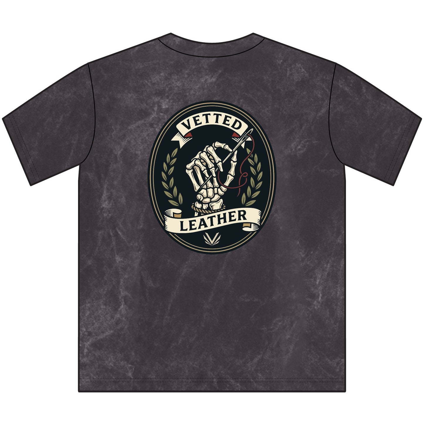 BBO Women's Vintage Crewneck Tee — Distressed Black Graphic T-Shirt