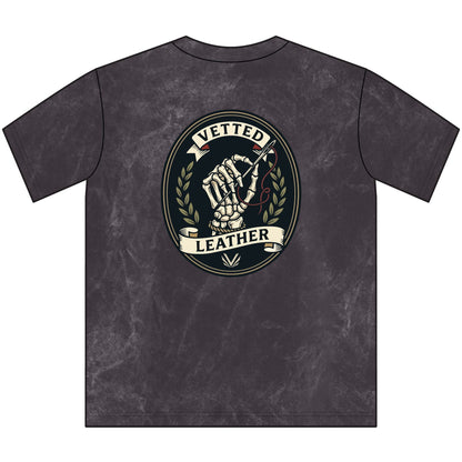 BBO Women's Vintage Crewneck Tee — Distressed Black Graphic T-Shirt