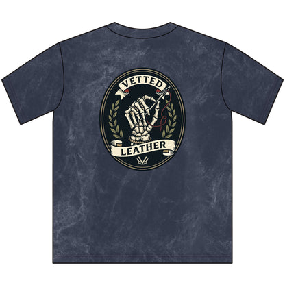 BBO Women's Vintage Crewneck Tee — Distressed Black Graphic T-Shirt