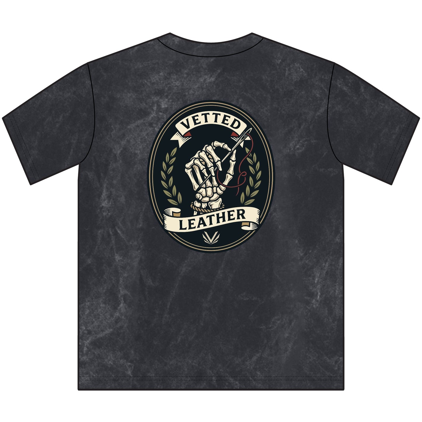 BBO Women's Vintage Crewneck Tee — Distressed Black Graphic T-Shirt