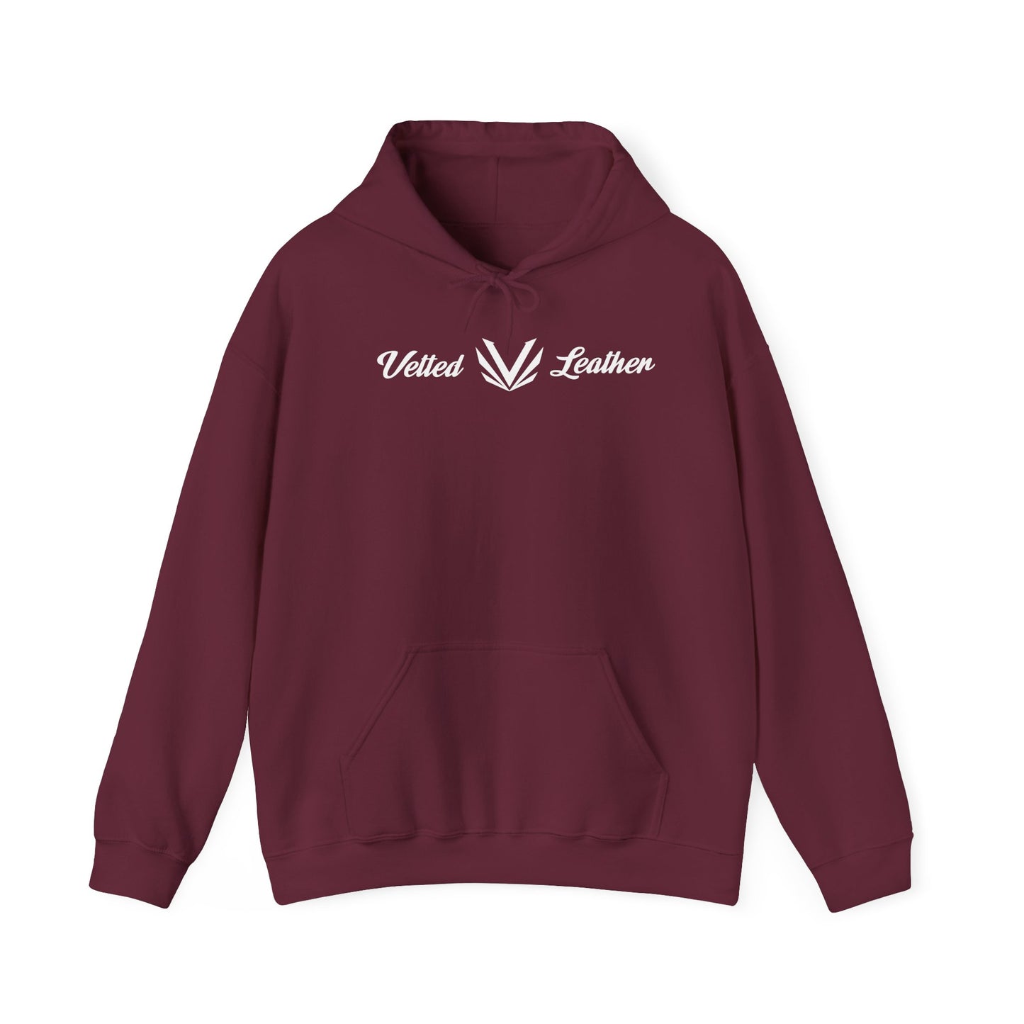 Vetted V Leather Hoodie Gildan