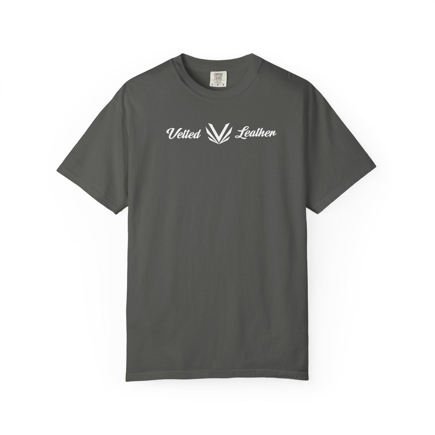 Vetted V Leather T-Shirt Comfort Colors (Front Only)
