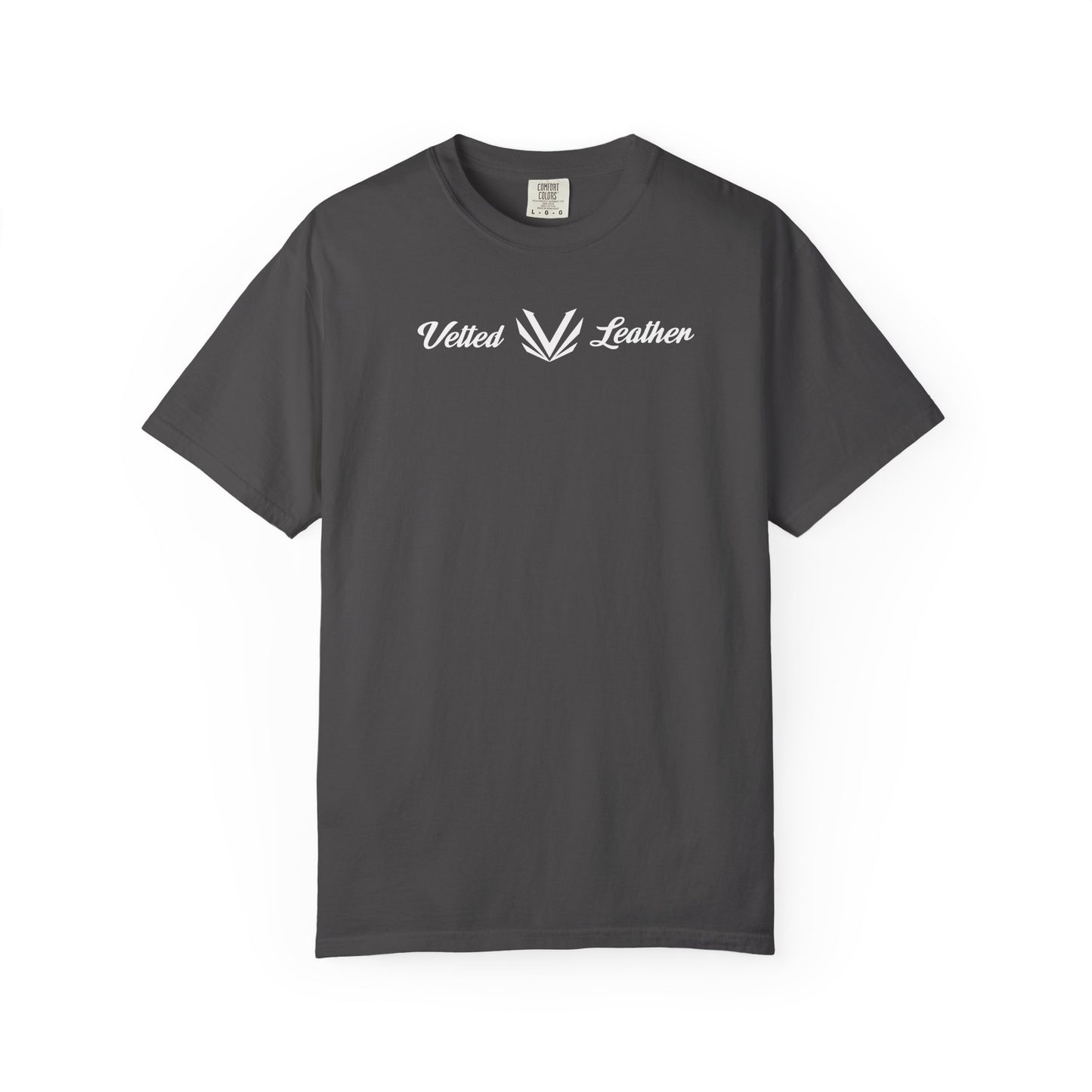 Vetted V Leather T-Shirt Comfort Colors (Front Only)