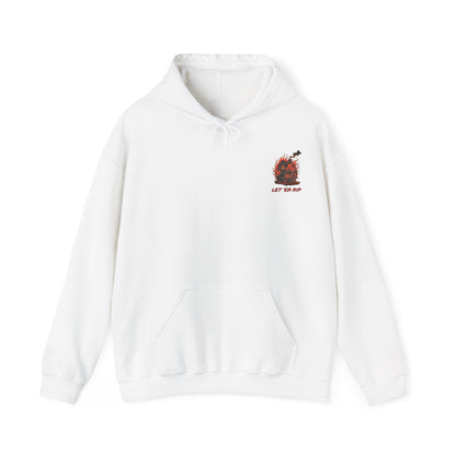 Let 'Er Rip Hoodie (Front Only) Gildan