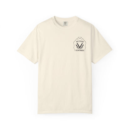 Vetted Leather Shield T-Shirt Comfort Colors
