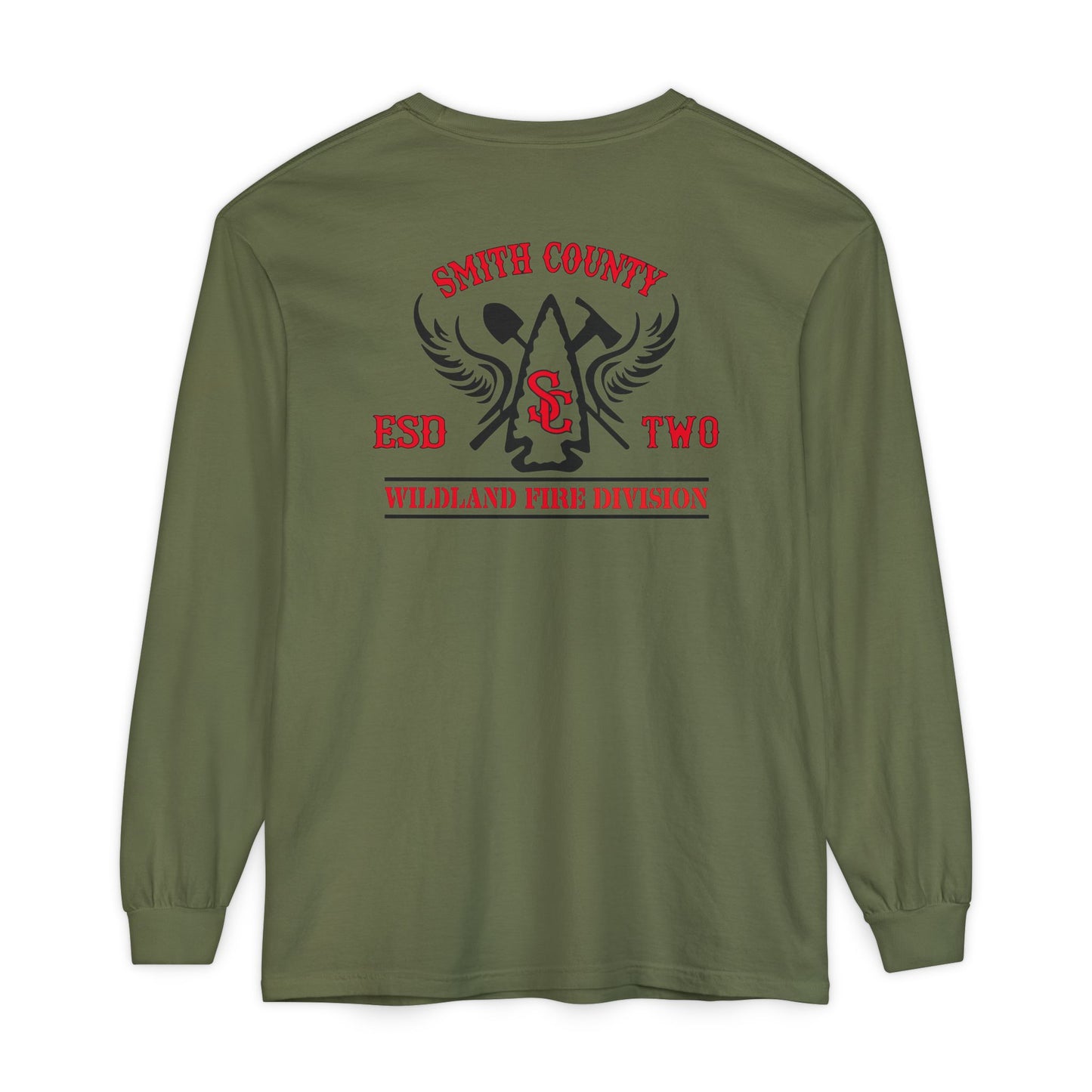Smith County ESD2 Wildland Div. Long Sleeve Shirt (On Duty) Comfort Colors