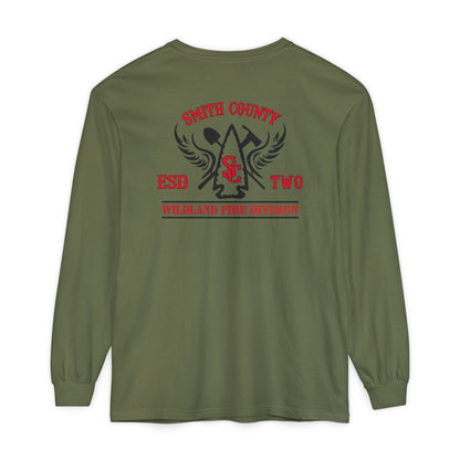 Smith County ESD2 Wildland Div. Long Sleeve Shirt (On Duty) Comfort Colors