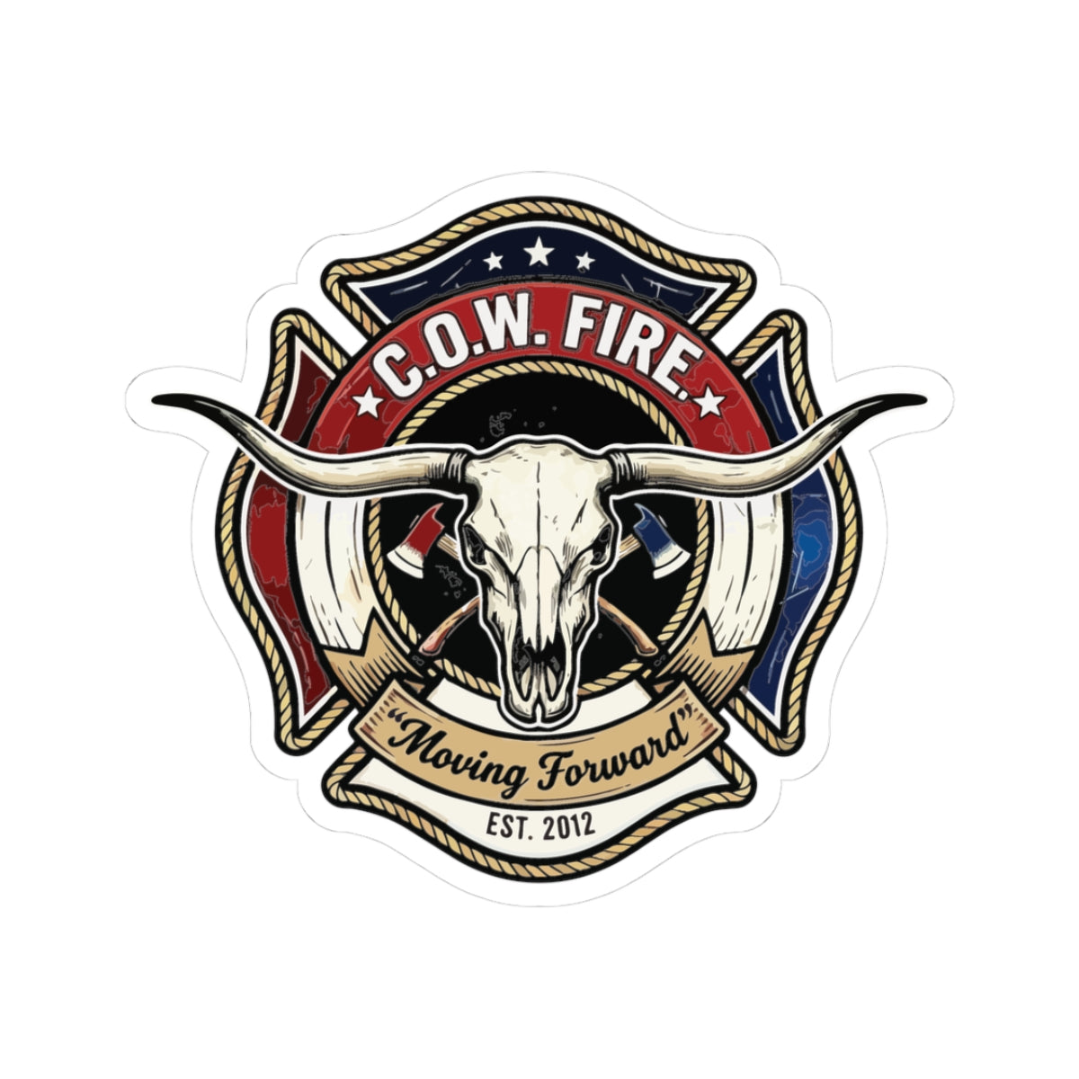 C.O.W. Station Logo Sticker
